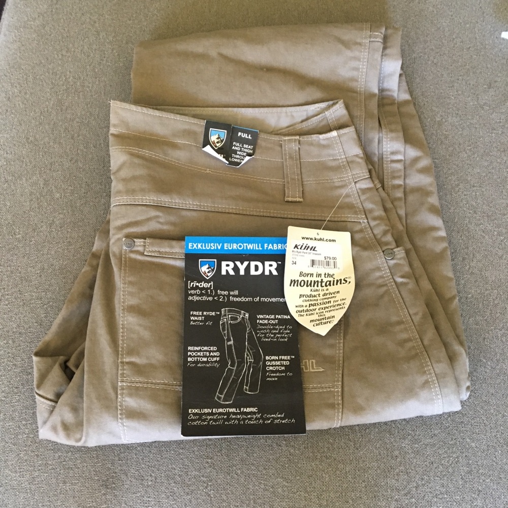 New with tags Kuhl Rydr Pants 34x30